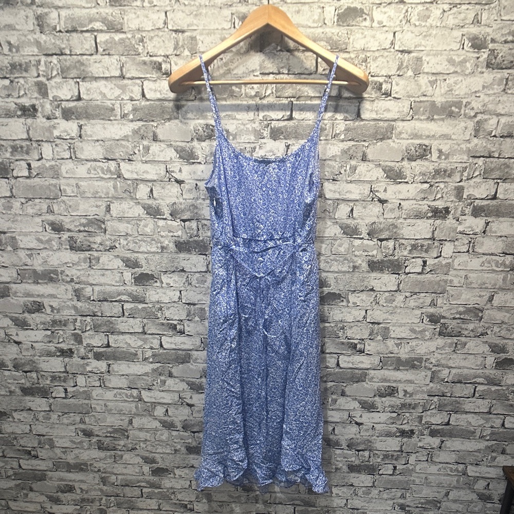 NWT J. Crew Blue Midi Dress Size 6 - Picture 5 of 15